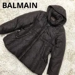 美品✨BALMAIN 2wayダウンジャケット 豹柄 総柄 軽量 大きいサイズ