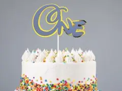 ケーキトッパー誕生日　一歳　一周年　バースデーセット ONE 3Dケーキトッパー