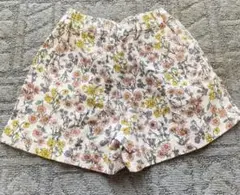 花柄綿しょーとパンツ　 サイズ100 ポケット