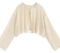 新品未使用GRLリボンカーディガン