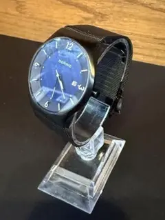 BERING ベーリング ソーラー時計 メンズ ブルー デイト アナログ バンド