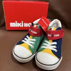 【新品・未使用】ミキハウス　キッズ　スニーカー　マルチカラー　17cm