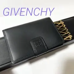 美品 GIVENCHY ジバンシィ 6連 キーケース 鍵入れ 三つ折り レザー