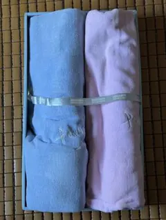 日本製パステルカラー　タオルケット　2枚セット