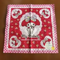 My Melody ハンカチ 赤　マイメロ　マイメロディー