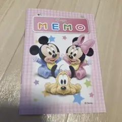 ディズニー メモ帳 ミッキー ミニー ドナルド