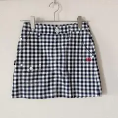 パーリーゲイツ ギンガムチェック ゴルフスカート サイズ00