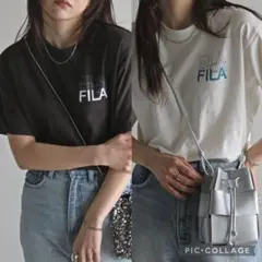 新品タグ付き！ＦＩＬＡ３段ロゴバックプリントＴシャツ　セット売り　フィラ