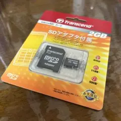 Transcend microSDカード 2GB SDアダプター付
