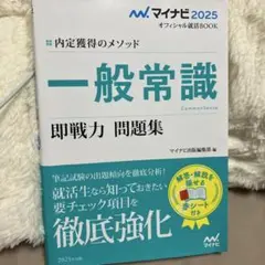 マイナビ2025 オフィシャル就活BOOK 内定獲得のメソッド 一般常識 即戦…