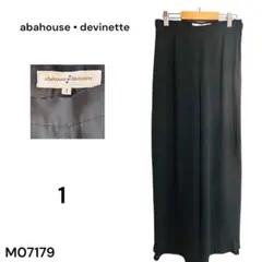 ★美品★abahouse devinette ブラックパンツ シフォン 透け感