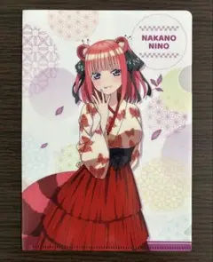 五等分の花嫁 二乃 A5クリアファイル ファミマ ファミリーマート 特典 たぬき