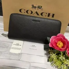【新品】COACH コーチ 長財布 メンズ シンプル ラスト1点