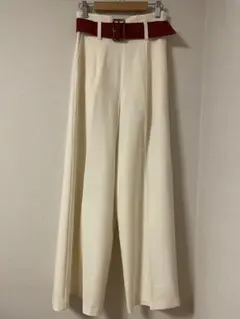 MOUSSY 白ワイドパンツ
