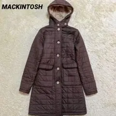 【MACKINTOSH】キルティングボアコート ダークブラウン