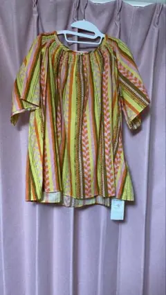 SHIPS any WOMENS ピンク ストライプ トップス