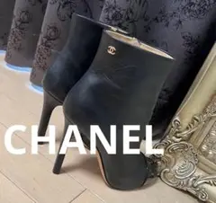 CHANEL ヒール ブーツ ショートブーツ