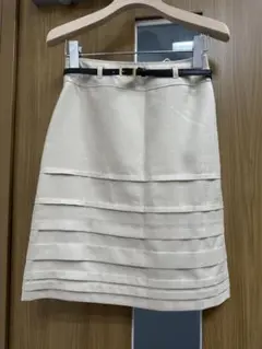 ベージュ スカート 日本製　32Sサイズ