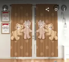 ディズニー ダッフィー　シェリーメイ　ステラルー　ジェラトーニフレンズ カーテン