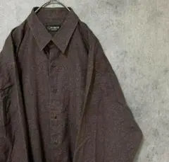 90s vintage 柄シャツ長袖　メンズ　L 綿　日本製　個性派　ペイズリー