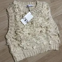 ZARA ザラ 構造ニットベストセーター Sサイズ 完売品