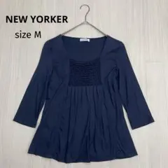 ◆ NEWYORKER ニューヨーカー 7分袖 チュニック カットソー M