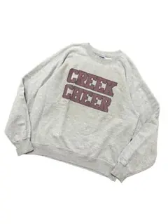 90s vintage Hanes デカタグ プリント スウェット グレー