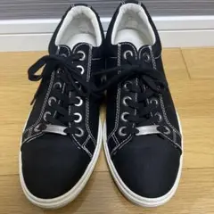 JIMMY CHOO ジミーチュウ　ブラックキャンバススニーカー 40