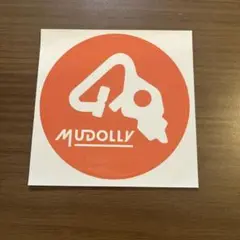 激レア　MUDOLLY オレンジ ロゴステッカー