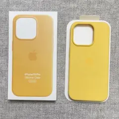 「新品未使用」Apple iPhone 15 Pro シリコンケース イエロー