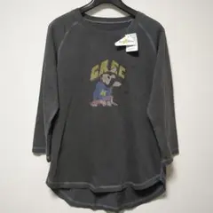 ギブリコレクション　ビンテージ風七分袖Ｔシャツ　Мグレー　qvc 新品タグ付き