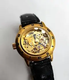 CANDINO スケルトン腕時計　稼働品　手巻き式　ヴィンテージ ArtyArty】クラフト時計／NABE「手巻き機械式スケルトン腕時計