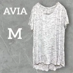 AVIA 【M】まだら模様 Tシャツ 半袖 テールカット