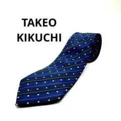 刺繍 極美品 タケオキクチ ネクタイ シルク 100% 573026
