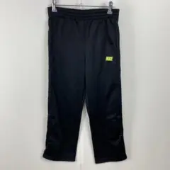 訳あり NIKE ナイキ ジャージパンツ 長ズボン ロゴ刺繍 スポーツウェア 黒
