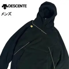 DESCENTE デサント ハーフジップ裏地付きフリースジャケット L ブラック