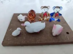 ✨ガラスの置物 ✨ (クマ こぶた アヒル うさぎ)