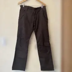 ダークブラウン ワークパンツ