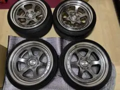 ESSEX EL19インチ 廃盤カラー 19インチ 6H139.7 8.5J-3〜+44 6穴 4本 ハイエース 2ピース