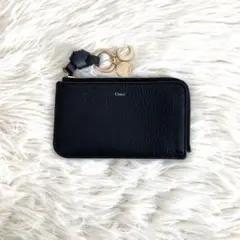 クロエ アルファベット カードホルダー フラグメントケース パース 黒