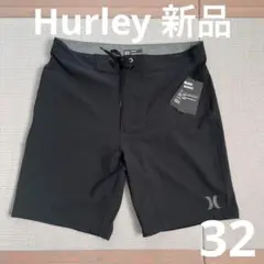 32 Hurley ブラッ クメンズ水着 （最強ブラックで決り）