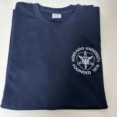 北海道大学 ロゴ スウェットTシャツ ネイビー