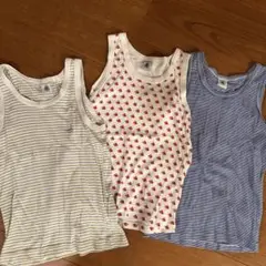 Petit Bateau タンクトップ 3枚セット 128cm