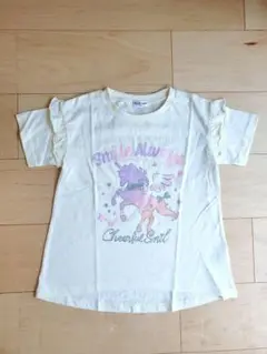 【新品】ユニコーン 肩フリル 半袖 Tシャツ 130サイズ