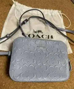 COACH コーチ ショルダーバッグ グレーブルー