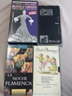 【1回のみ視聴】フラメンコ VHS ビデオ 4本セットマヌエラカラスコパストーラ