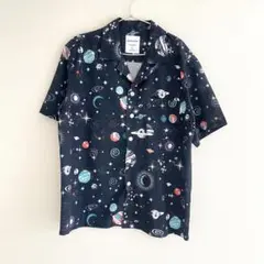 AUTUMN EXPRESS オータムエキスプレス　メンズ　Mサイズ　黒　宇宙
