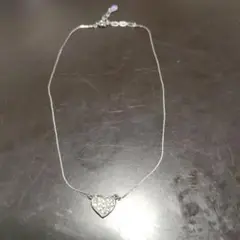 ハナエモリ ハート型クリスタルネックレス
