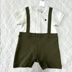 【新品タグ付き】POLO カーキ色 ロンパース 70サイズ