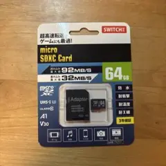 【新品】microSDXCカード 64GB UHS-I A1 V30